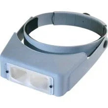  magnifying glass with a blue frame on a white background