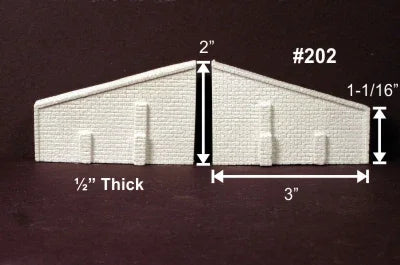 N Monroe Abutment Wings Cut Stone 2 Pack #202