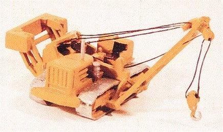 Model of a crane on a white background