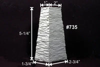 HO Monroe Bridge Pier Split Stone 38 Scale Feet Tall #735
