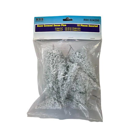 Rock Island Snow-Covered Dense Pine Trees 5pc 3.2"; 7pc 4.3" 24200