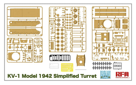 1/35 Ryefield Models Russian Heavy Tank KV-1 Model 1942 Simplified Turret 5041
