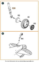 1/72 Clear Prop La-5 (Early Version) Wheel Set for CP Kit CP72014 A72013
