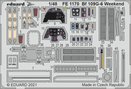 1/48 Eduard Bf 109G-6 Weekend for EDUARD FE1170
