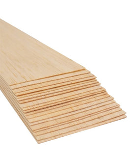 Bud Nosen Balsa Sheet 1/32" x 3" x 36" (20/pkg) 1130
