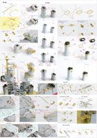 1/350 Pontos Model USS CA-35 Indianapolis 1945 Detail Up Set for Academy 35017F1