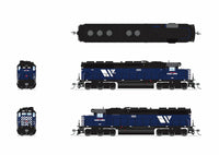 HO Broadway Ltd EMD SD45 MRL 369 Blue w/ "W" Logo (2000-2015) Paragon4 Sound/DC/DCC 9817