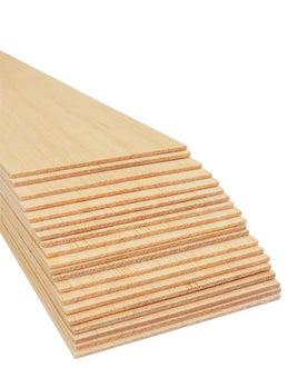 Bud Nosen Balsa Sheet 3/32" x 3" x 36" (20/pkg) 1132