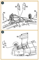 1/72 Clear Prop F-86A Undercarriage Covers (CP) A72168