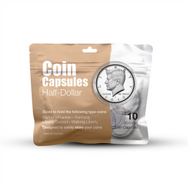 Whitman Coin Capsules - Half Dollars (10 Count) 4542
