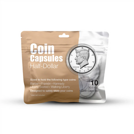Whitman Coin Capsules - Half Dollars (10 Count) 4542
