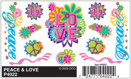 PineCar Peace & Love Decal 4022