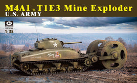 1/35 Pig Models M4A1 Sherman w/ T1E3 US Army Mine Exploder Plastic Model Kit 35-006