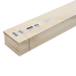 Bud Nosen Basswood Sheet 1/4" x 4" x 24" (10/pkg) 3464