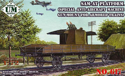 1/72 Uni Model SAM-AT PLATFORM (Special Anti-Aircraft Machine Gun Mount for Armored Trains MT-617