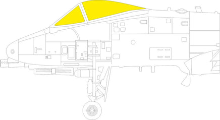 1/48 Eduard A-10A TFace MASK for GREAT WALL HOBBY kit EX1100