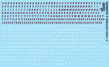 1/24-1/25 Gofer Letters & Numbers Model Car Decal 11047