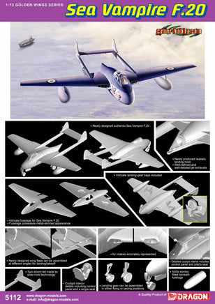 1/72 Dragon Model Sea Vampire F.20 5112