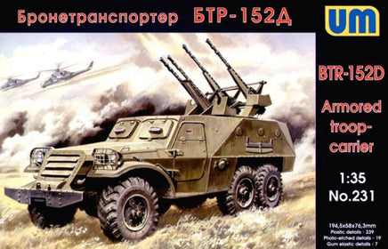 1/35 Uni Model Soviet Armoured troop-carrier BTR-152D 231