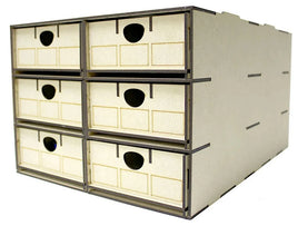 Peco WSLC-018 Rolling Stock Storage Box 6 Multi-Compartment Drawers 539162