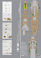 1/200 Pontos Model USS BB-63 Missouri Wooden Deck 1945 (Teak Tone) 20002WD1