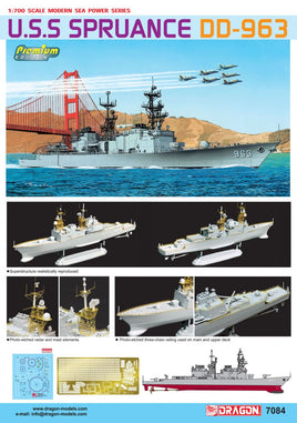 1/700 Dragon Model U.S.S Spruance DD-963 7084