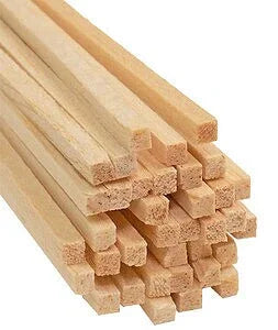 Bud Nosen Balsa Stick 3/32" x 1/8" x 36" (50/pkg) 1023