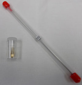 Vigiart 0.3mm precision needle and nozzle replacement parts for HS-82 airbrush, showing stainless steel needle and brass nozzle for fine detail work, part number VIG656
