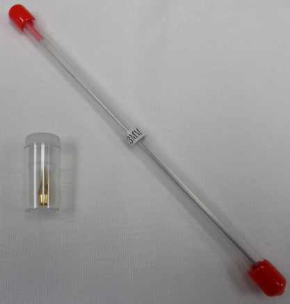 Vigiart 0.3mm precision needle and nozzle replacement parts for HS-82 airbrush, showing stainless steel needle and brass nozzle for fine detail work, part number VIG656
