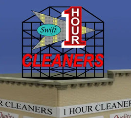 N/HO Miller Engineering Large Cleaners Billboard 88-1701 - MPM Hobbies