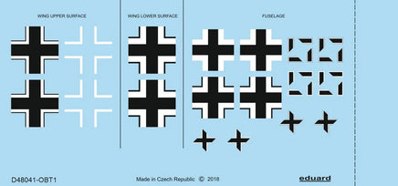 1/48 Eduard Fw 190A-3 national insignia for EDUARD D48041
