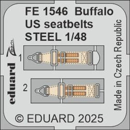 1/48 Eduard Buffalo US seatbelts STEEL FE1546