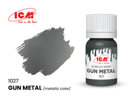 ICM Acrylic Paint Gun Metal (12 ml) 1027