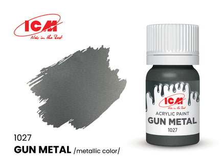 ICM Acrylic Paint Gun Metal (12 ml) 1027