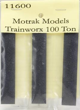 Motrak Models Trainworx 100 Ton packaging with black and beige bars.