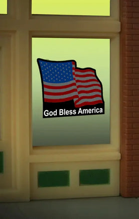 Miller Engineering Flag Window Sign 9095 - MPM Hobbies