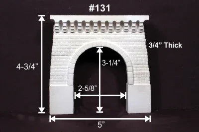 HO Monroe Tunnel Portal Granite Gingerbread Spruce Creek Portal Single-Track #131