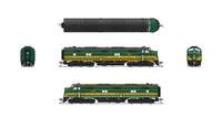 N Broadway Ltd EMD E7A MEC 708 Green & Dulux Gold, Paragon4 Sound/DC/DCC 8766