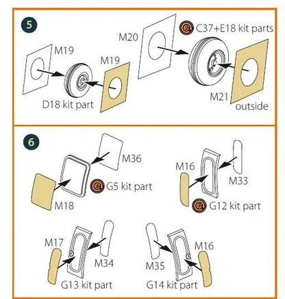 1/48 Clear Prop UH-60A, MH-60L Double-Sided Painting Mask (ICM) A48096