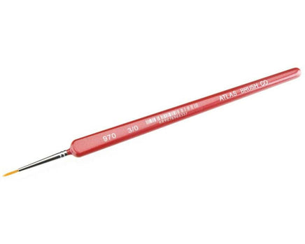 Atlas Brush 3/0 Golden Taklon-Triangle Handle 970-3-0
