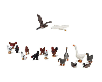 HO Woodland Scenic Accents Geese and Chickens A1968