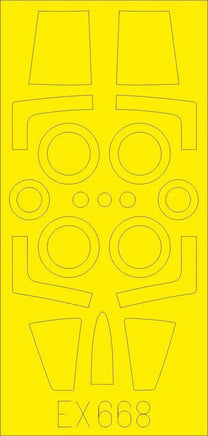1/48 Eduard Paint Mask for KINETIC F-104J EX668