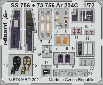 1/72 Eduard Ar 234C for HOBBY 2000 / DRAGON SS756