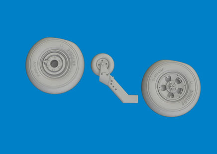1/72 Eduard Spitfire Mk.V wheels Brassin for TAMIYA kit 672407