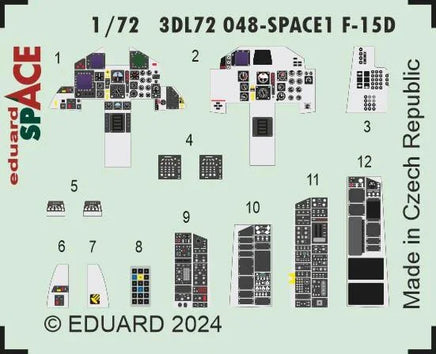 1/72 Eduard F-15D Space for FINE MOLDS 3DL72048