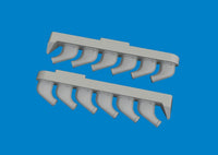 1/72 Eduard P-51 exhaust stacks PRINT Brassin for TAMIYA kit 672411