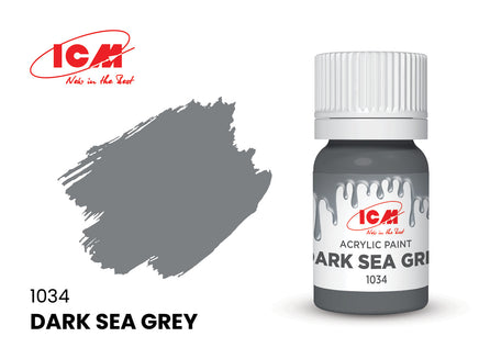 ICM Acrylic Paint Dark Sea Grey (12 ml) 1034
