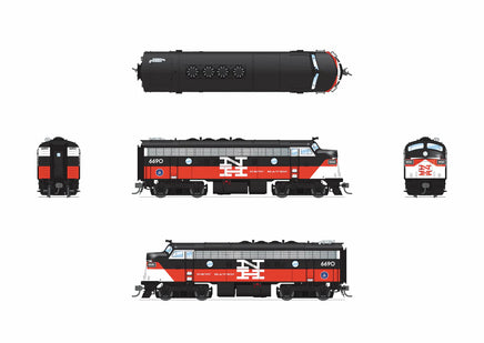 HO Broadway Ltd EMD F7A CDOT 6690 NH McGinnis Scheme Paragon4 Sound/DC/DCC 9690