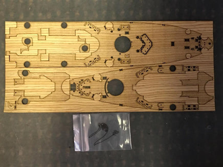 1/700 Veryfire USS Montana Wood Deck & Anchor Chain 7001B