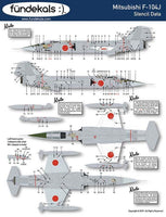 1/48 Fundekals F-104J/DJ STENCILS 48022